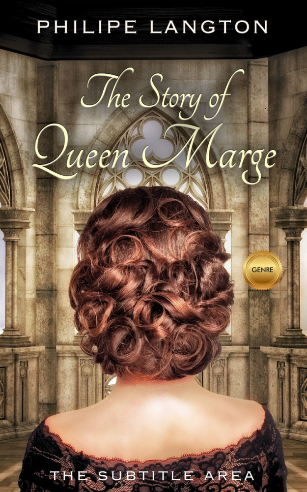 Front view of English Walnut #1422 - Premade Fantasy Book Cover