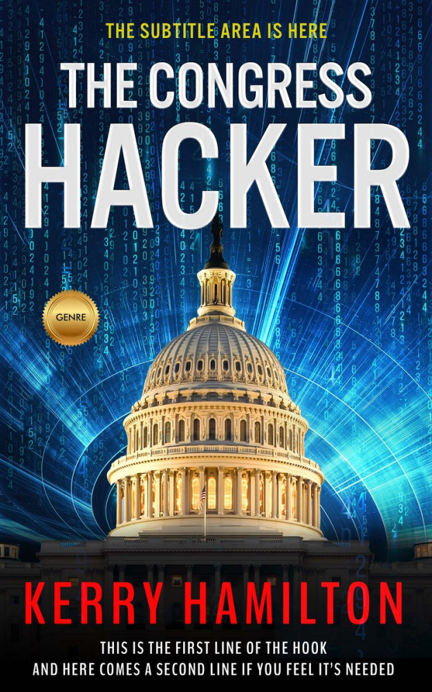 Front view of Cameo #1463 - Premade Science Fiction Book Cover