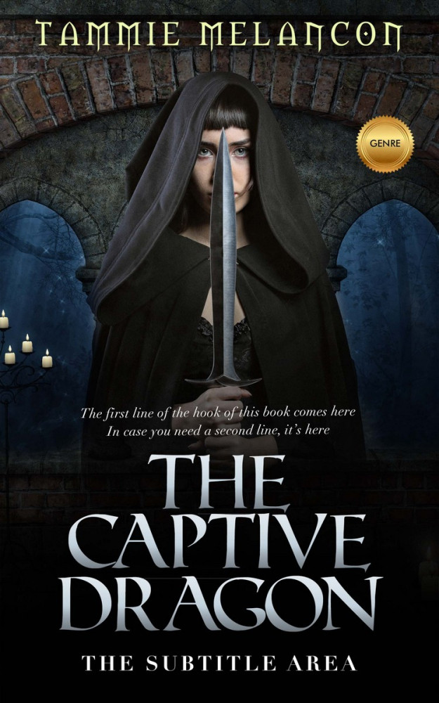 Front view of Woodsmoke #1485 - Premade Fantasy Book Cover