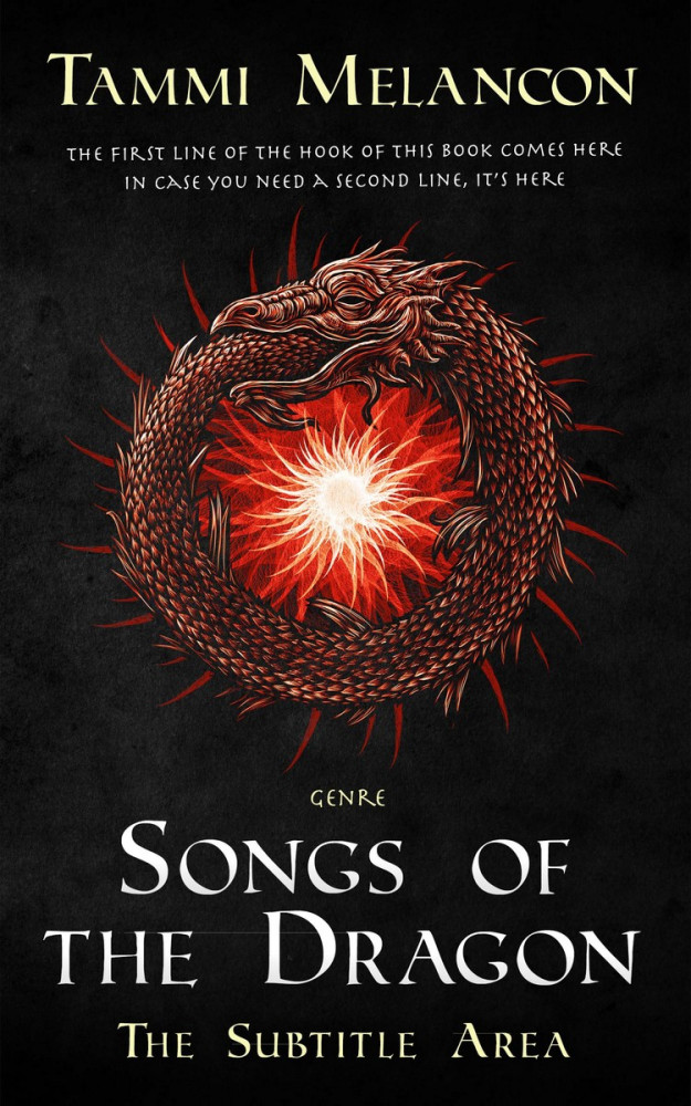 Front view of Cod Gray #1496 - Premade Fantasy Book Cover