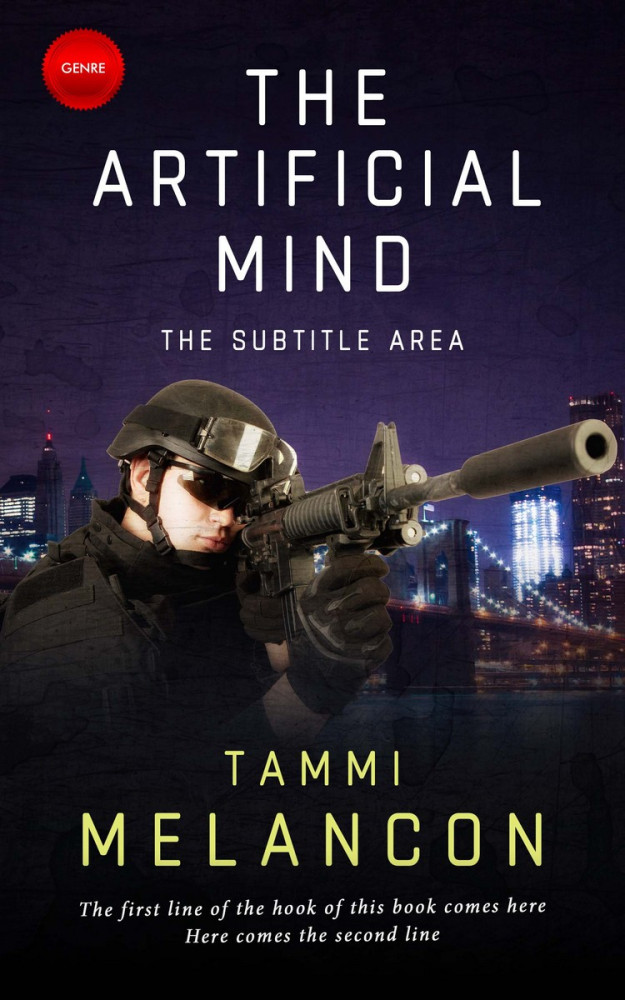 Front view of Bastille #1518 - Premade Action & Adventure Book Cover