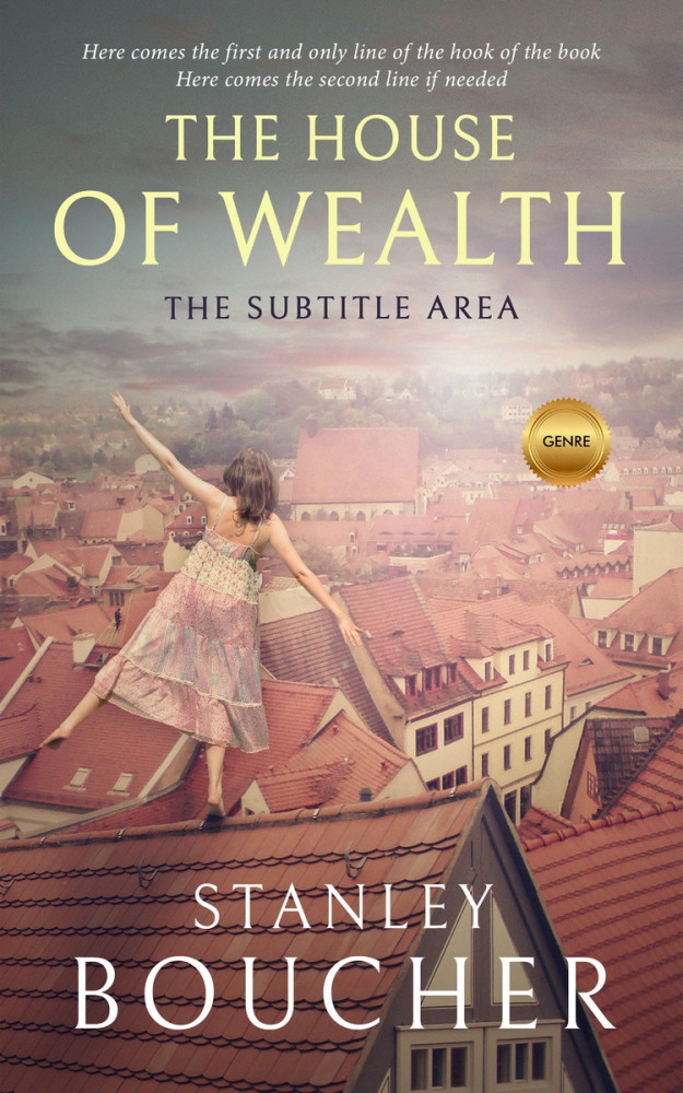 Front view of Pharlap #1564 - Premade Literary Fiction Book Cover