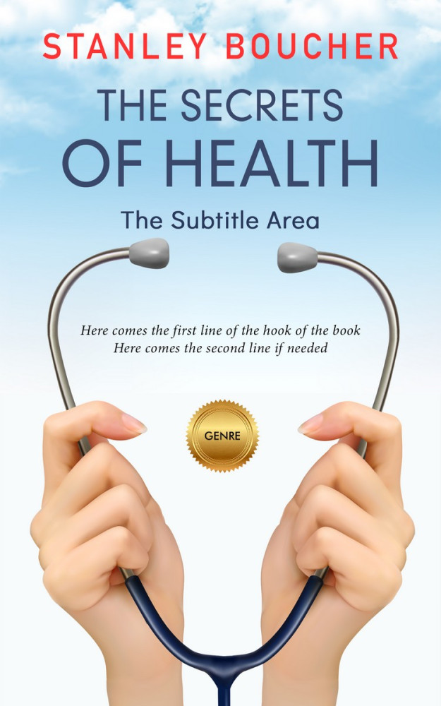 Front view of Gray Nurse #1585 - Premade Health & Mind & Body Book Cover