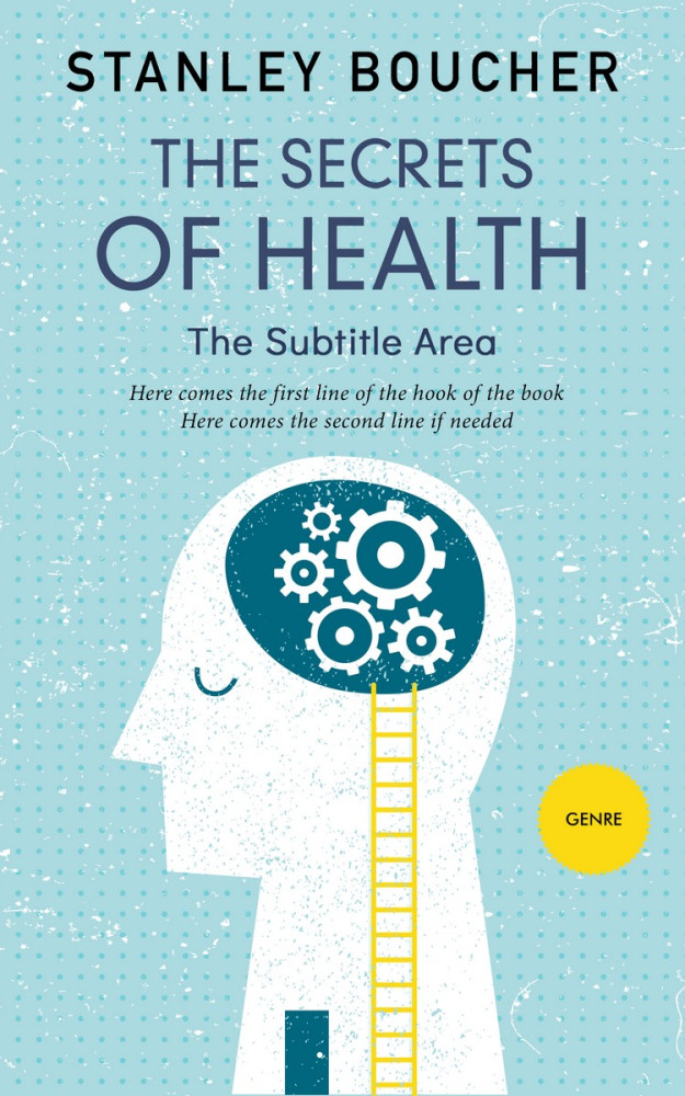 Front view of Powder Blue #1586 - Premade Health & Mind & Body Book Cover