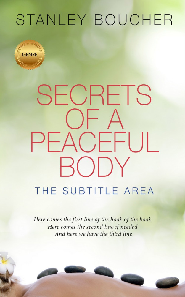 Front view of Periglacial Blue #1587 - Premade Health & Mind & Body Book Cover