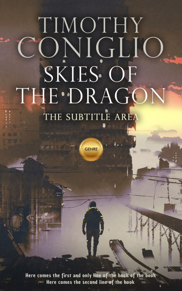 Front view of Merlin #1654 - Premade Apocalyptica Book Cover