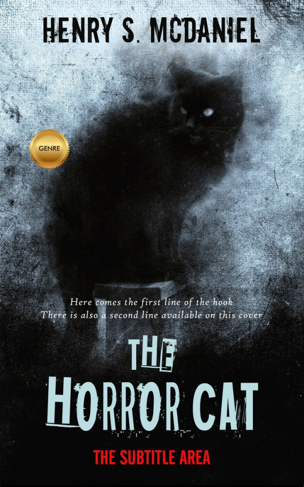 Front view of Heather #1672 - Premade Horror Book Cover