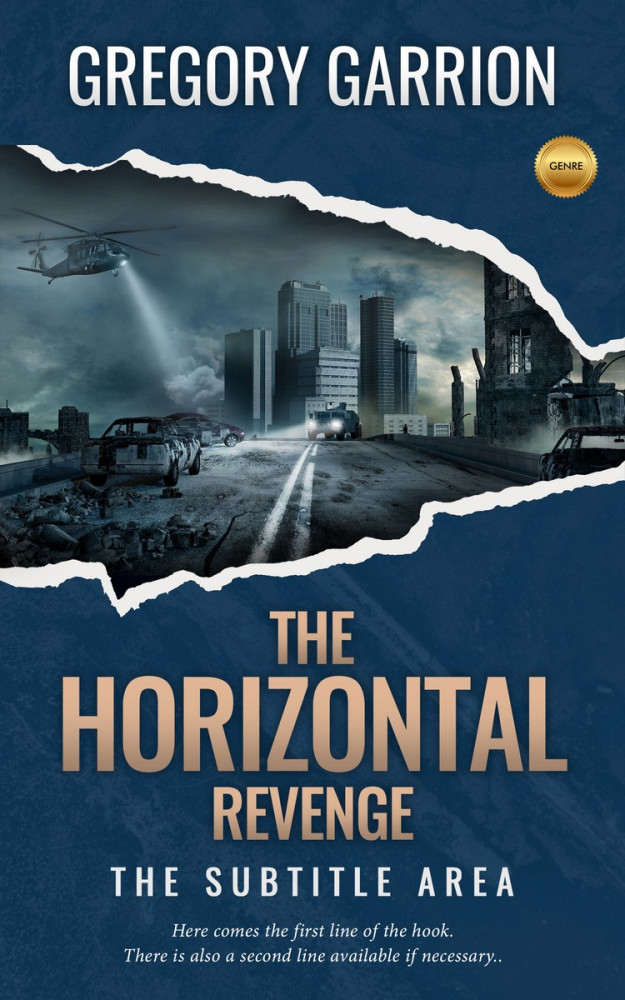 Front view of Nile Blue #1745 - Premade Apocalyptica Book Cover