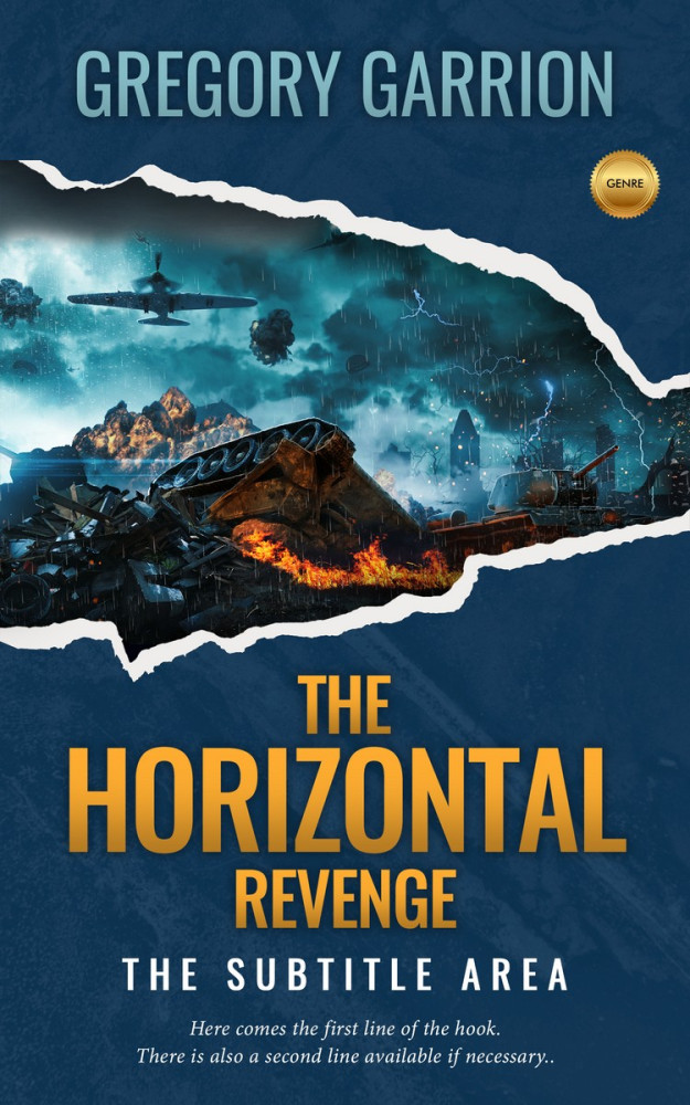 Front view of Nile Blue #1746 - Premade Historical Book Cover