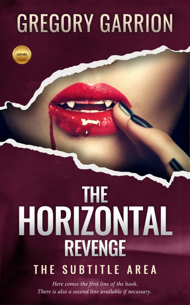 Front view of Wine Berry #1749 - Premade Horror Book Cover