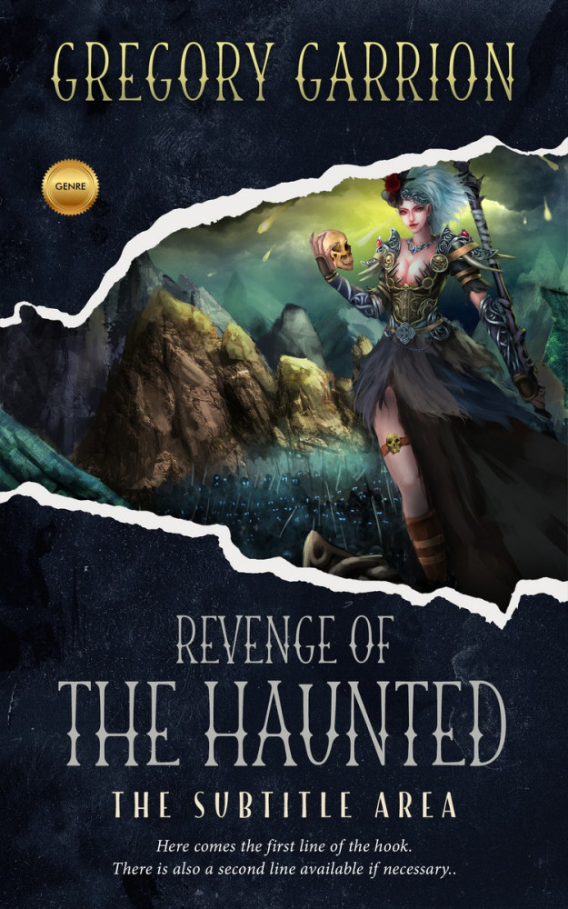 Front view of Bunker #1750 - Premade Fantasy Book Cover