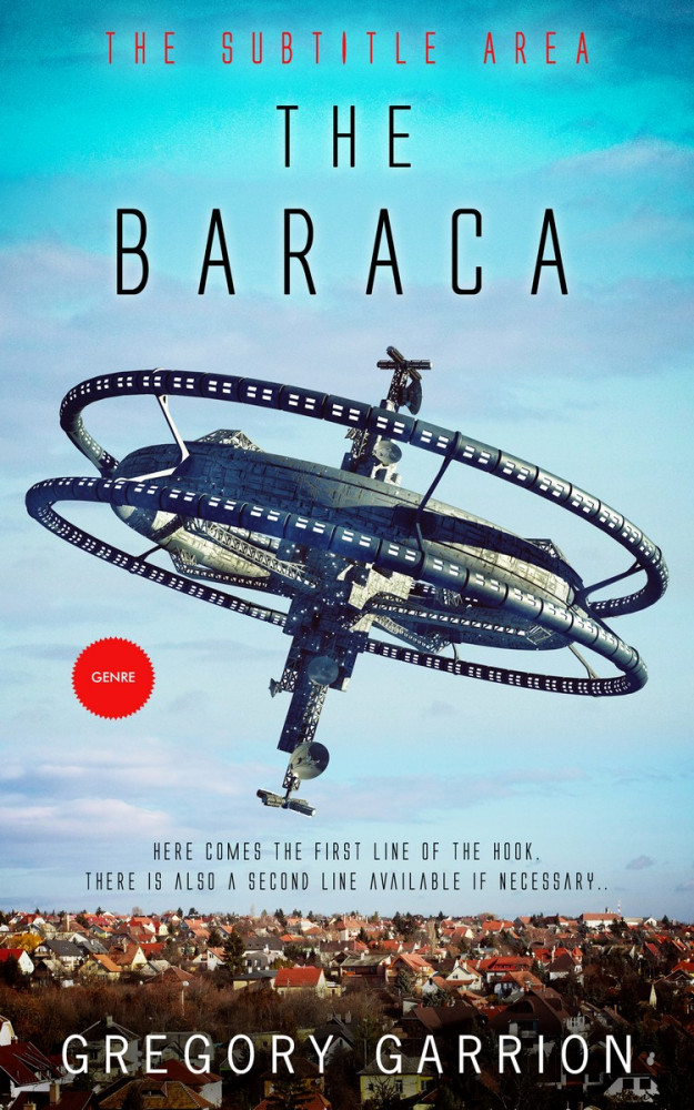 Front view of Powder Blue #1755 - Premade Science Fiction Book Cover