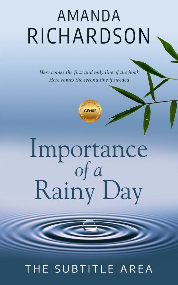 Front view of Periwinkle Gray #1783 - Premade Self-Improvement & Self-Help Book Cover | BookCoverZone