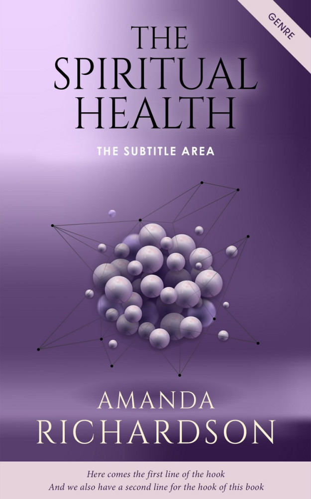 Front view of Smoky #1810 - Premade Abstract Book Cover