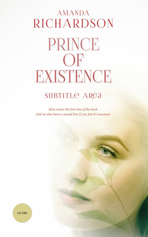 Front view of Ecru White #1847 - Premade Health & Mind & Body Book Cover