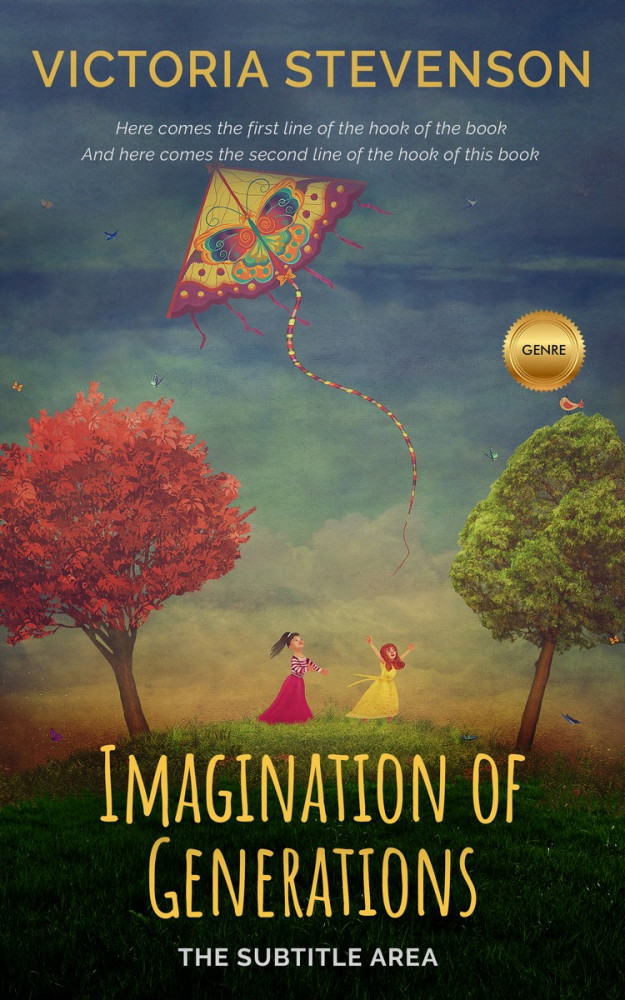 Front view of Corduroy #1899 - Premade Fantasy Book Cover