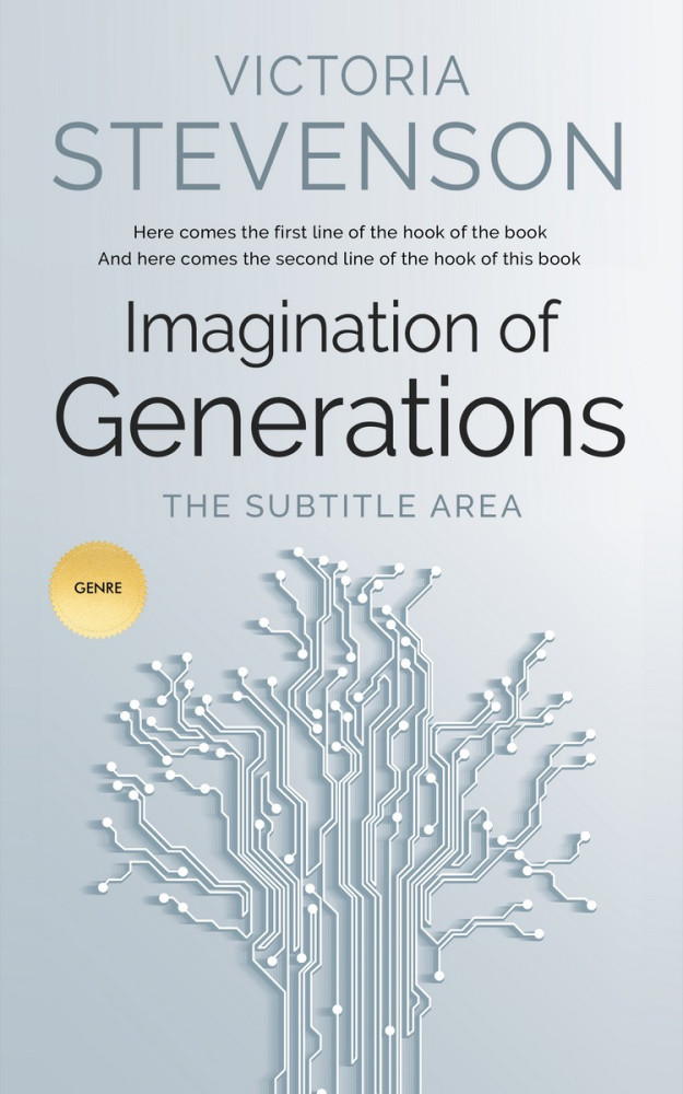 Front view of Geyser #1909 - Premade Abstract Book Cover