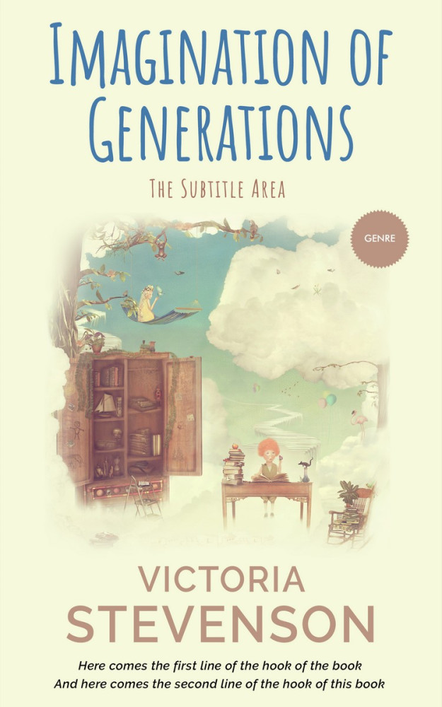 Front view of Frost #1920 - Premade Fantasy Book Cover