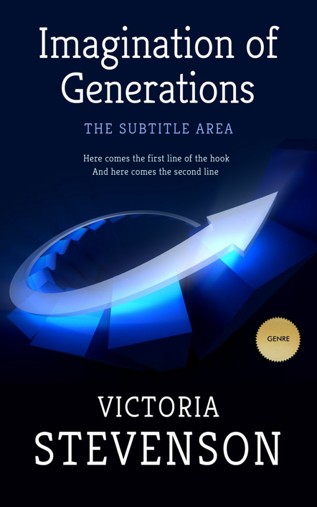 Front view of Black Pearl #1928 - Premade Business Book Cover