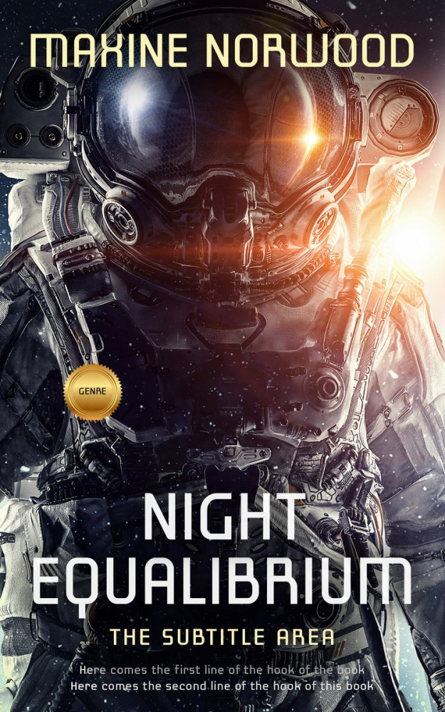 Front view of Cameo #1956 - Premade Science Fiction Book Cover