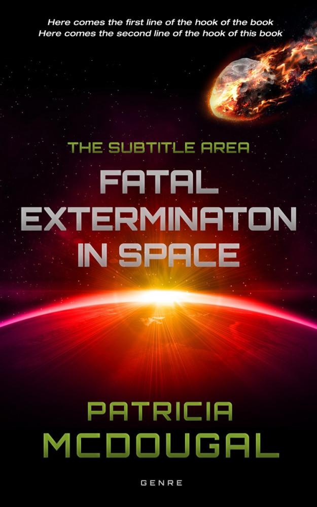 Front view of Chestnut Rose #2000 - Premade Science Fiction Book Cover