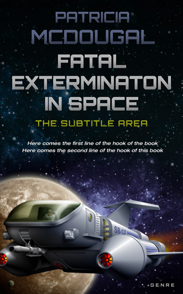 Front view of Cloudy #2002 - Premade Science Fiction Book Cover