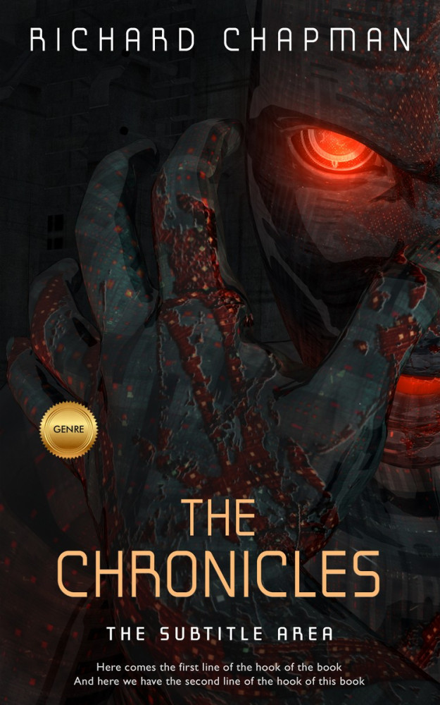 Front view of Cod Gray #2019 - Premade Science Fiction Book Cover