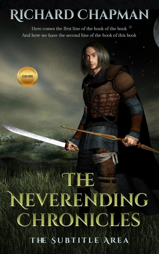 Front view of Rangoon Green #2031 - Premade Fantasy Book Cover