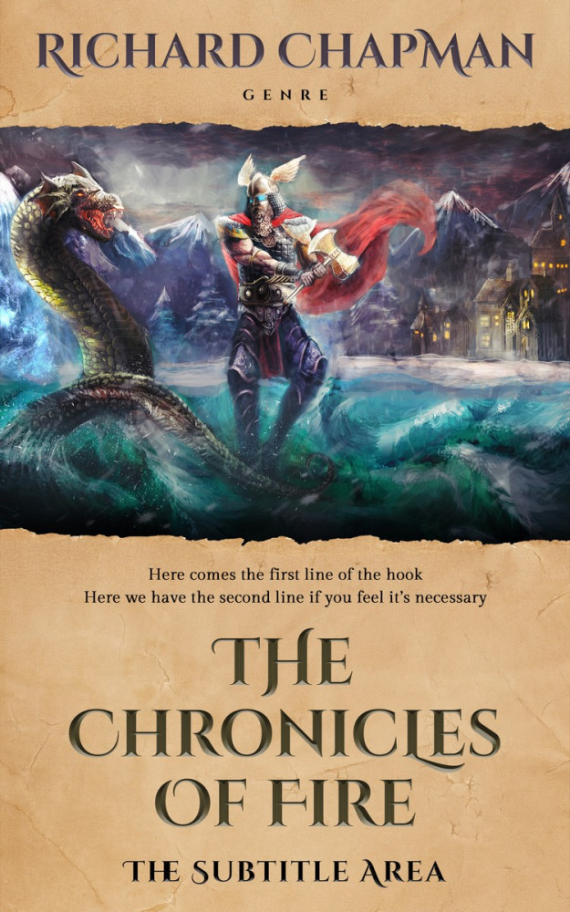 Front view of Sorrell Brown #2052 - Premade Fantasy Book Cover