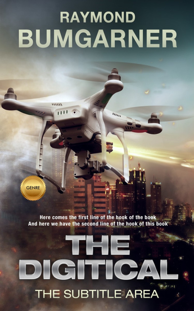 Front view of Thunder #2117 - Premade Science Fiction Book Cover