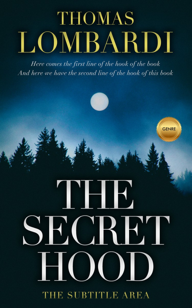 Front view of Black Pearl #2152 - Premade Mystery & Thriller & Suspense Book Cover