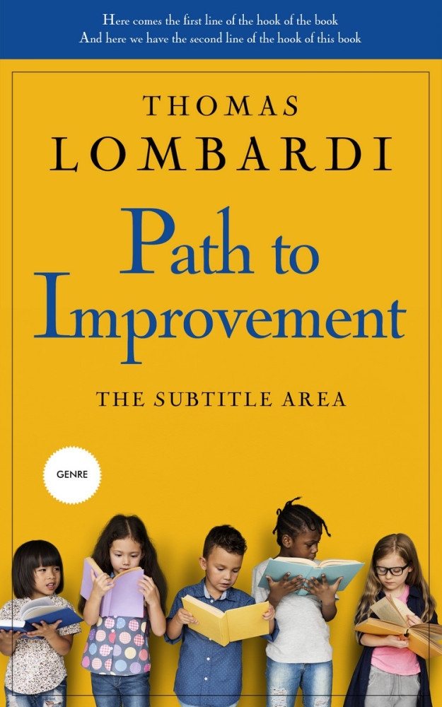 Front view of Fuel Yellow #2192 - Premade Education Book Cover