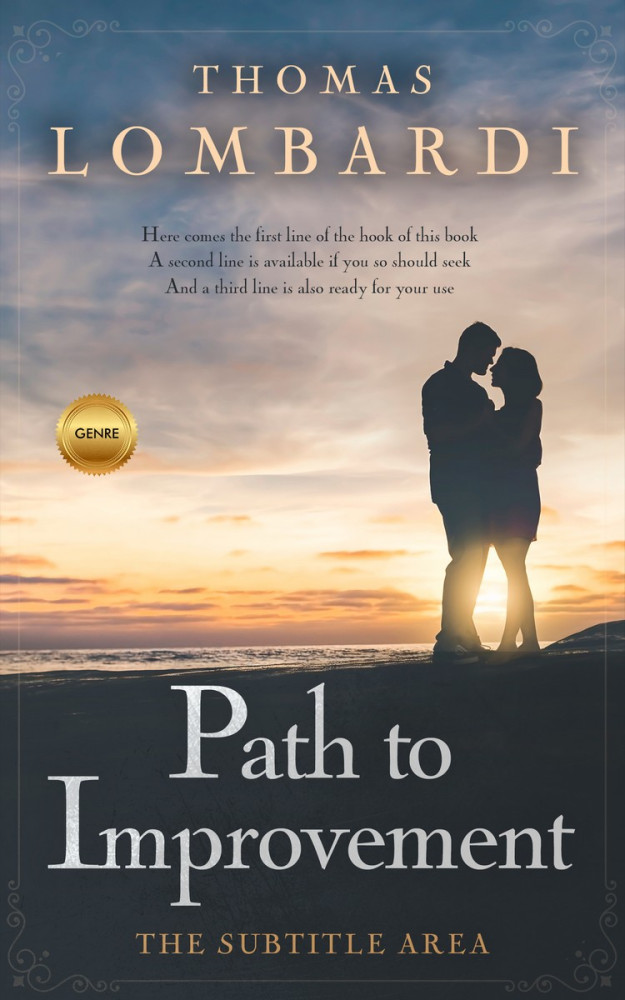 Front view of Limed Spruce #2202 - Premade Romance Book Cover