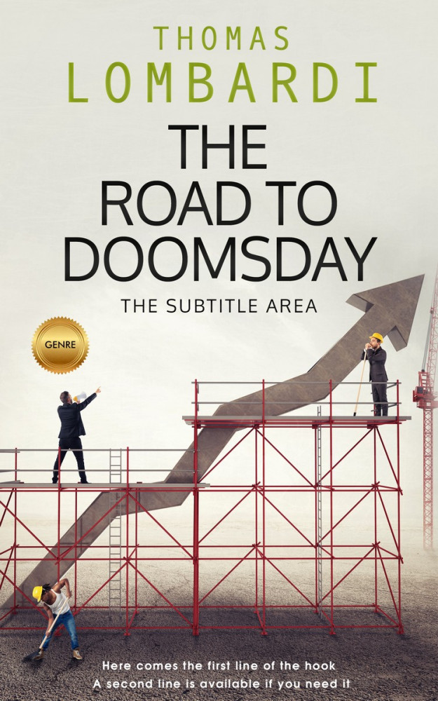 Front view of Green White #2218 - Premade Self-Improvement & Self-Help Book Cover