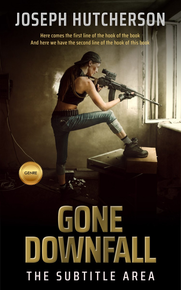 Front view of Indian Khaki #2221 - Premade Apocalyptica Book Cover