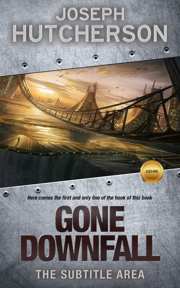 Front view of Cloudy #2252 - Premade Apocalyptica Book Cover