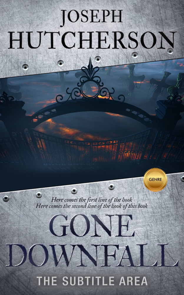 Front view of Ebony Clay #2254 - Premade Horror Book Cover