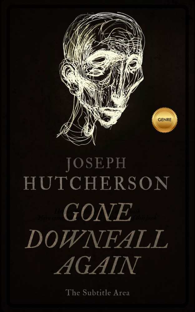 Front view of Asphalt #2257 - Premade Abstract Book Cover