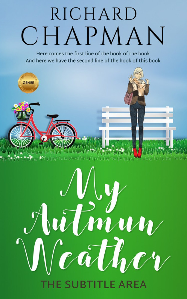 Front view of Forest Green #2308 - Premade Teen & Young Adult Book Cover | BookCoverZone