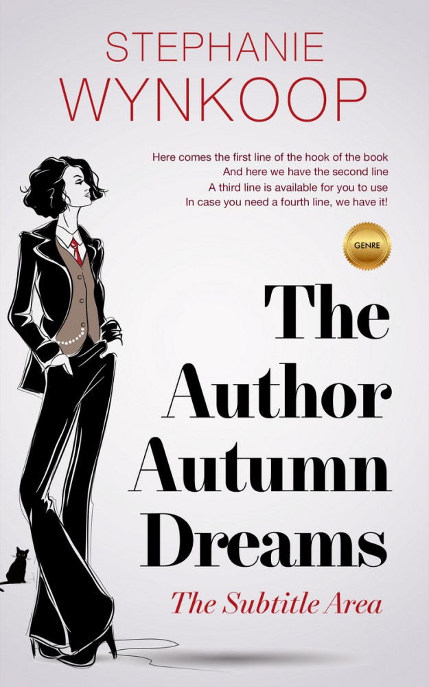 Front view of Mischka #2311 - Premade Chick Lit Book Cover