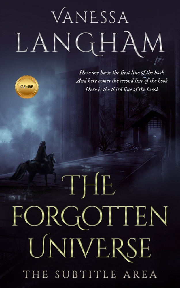 Front view of Cinder #2360 - Premade Fantasy Book Cover