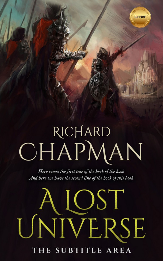 Front view of Sandal #2362 - Premade Fantasy Book Cover