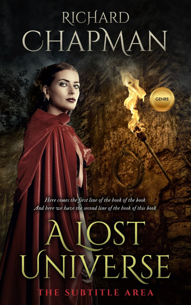 Front view of Night Rider #2365 - Premade Fantasy Book Cover