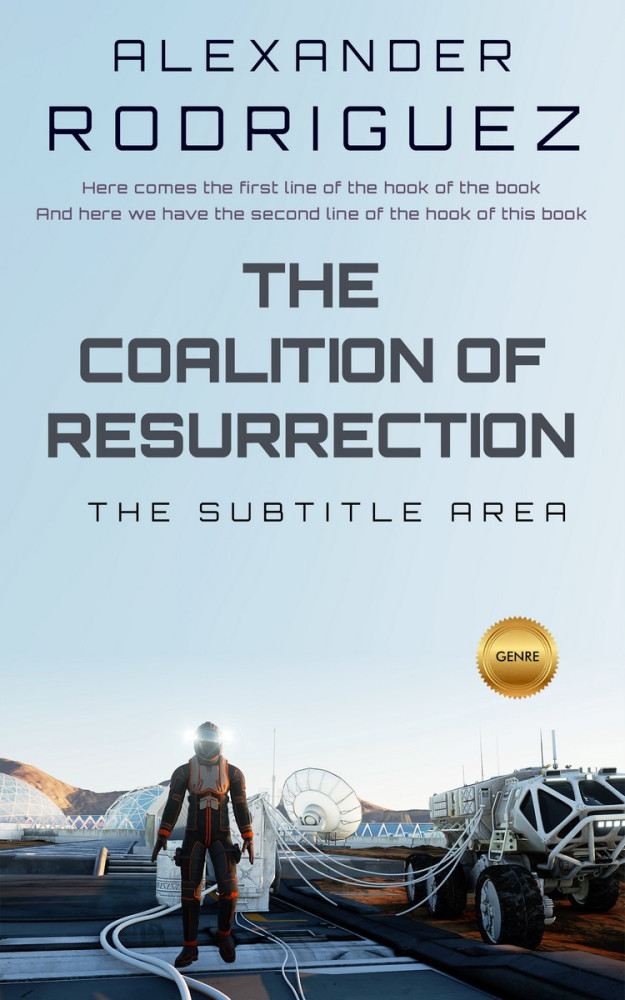 Front view of Botticelli #2378 - Premade Science Fiction Book Cover