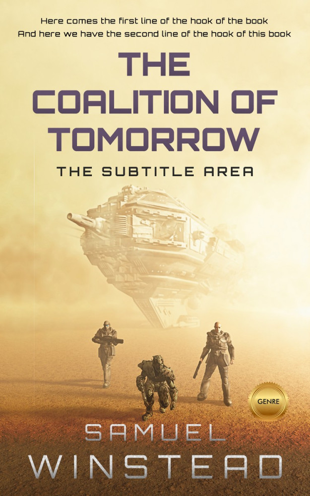 Front view of Sidecar #2383 - Premade Science Fiction Book Cover