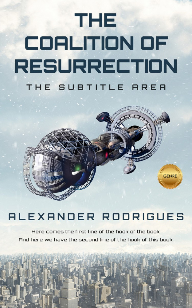 Front view of Geyser #2393 - Premade Science Fiction Book Cover