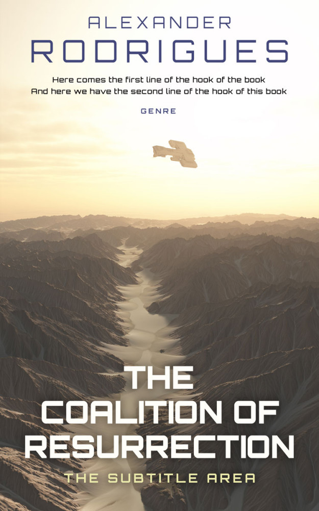 Front view of Pine Cone #2396 - Premade Science Fiction Book Cover