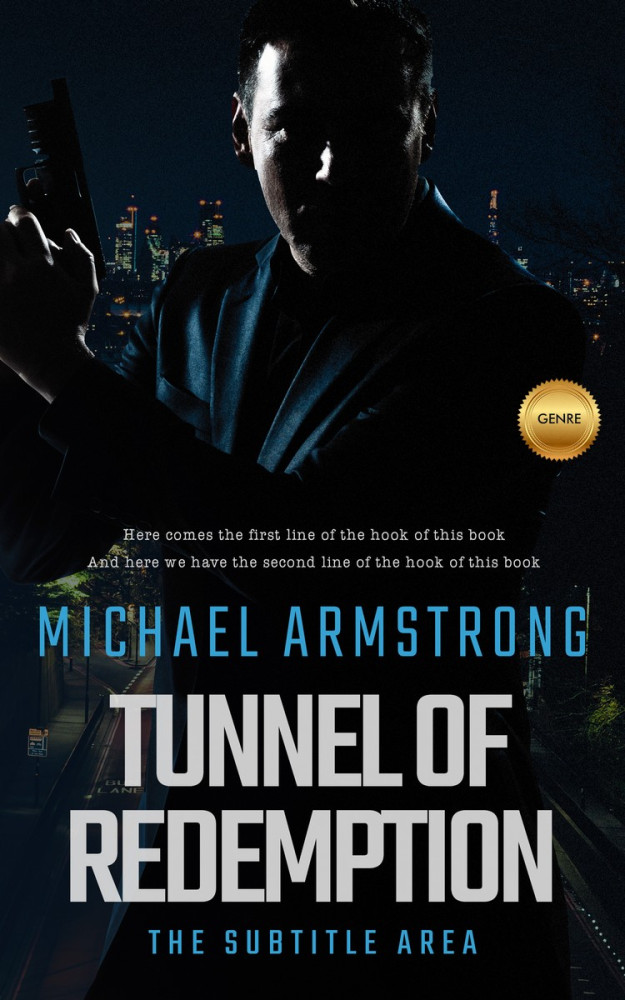 Front view of Bunker #2406 - Premade Mystery & Thriller & Suspense Book Cover