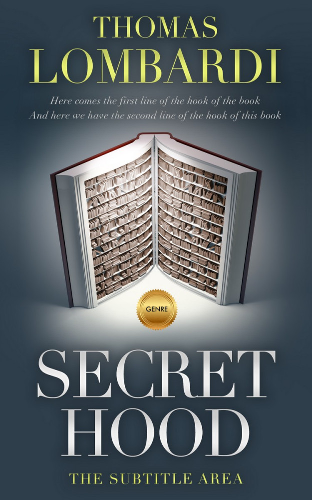 Front view of Limed Spruce #2426 - Premade Fantasy Book Cover