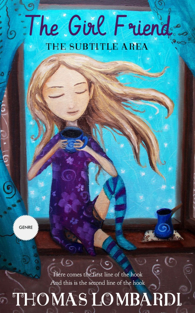 Front view of Blackcurrant #2447 - Premade Fantasy Book Cover